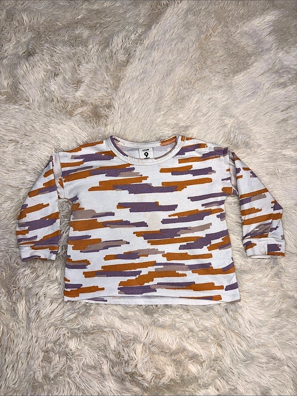 stem Abstract Long Sleeve Baby Tee